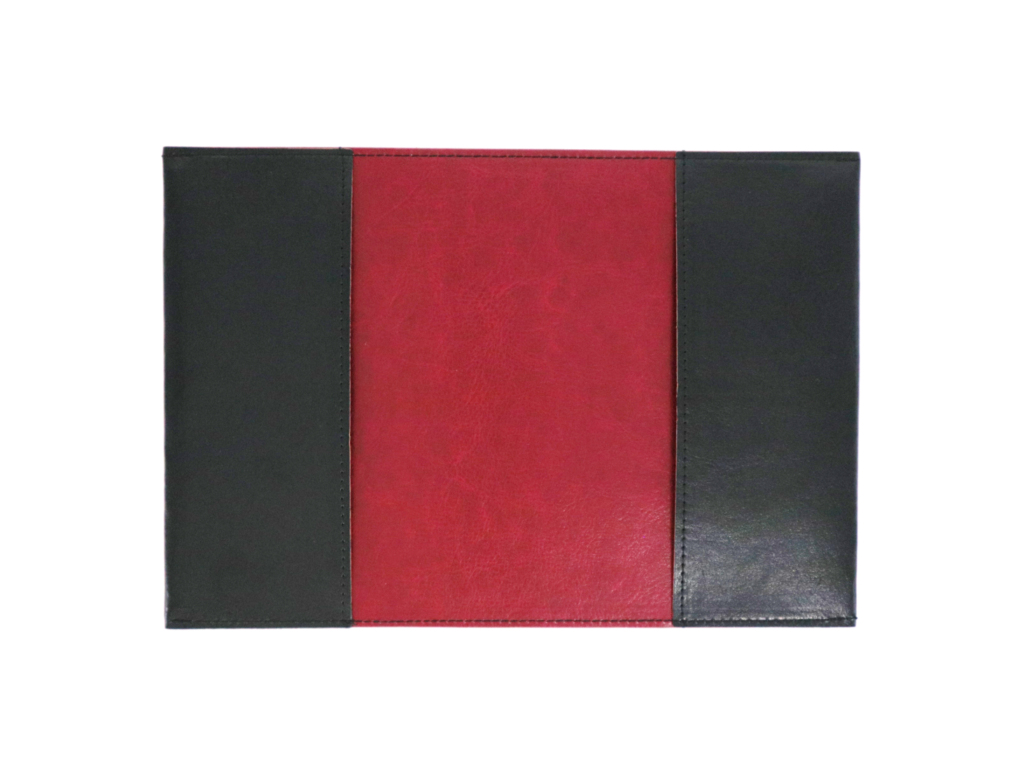 Greeful　ブックカバー　ブラック×ワイン商品画像　裏