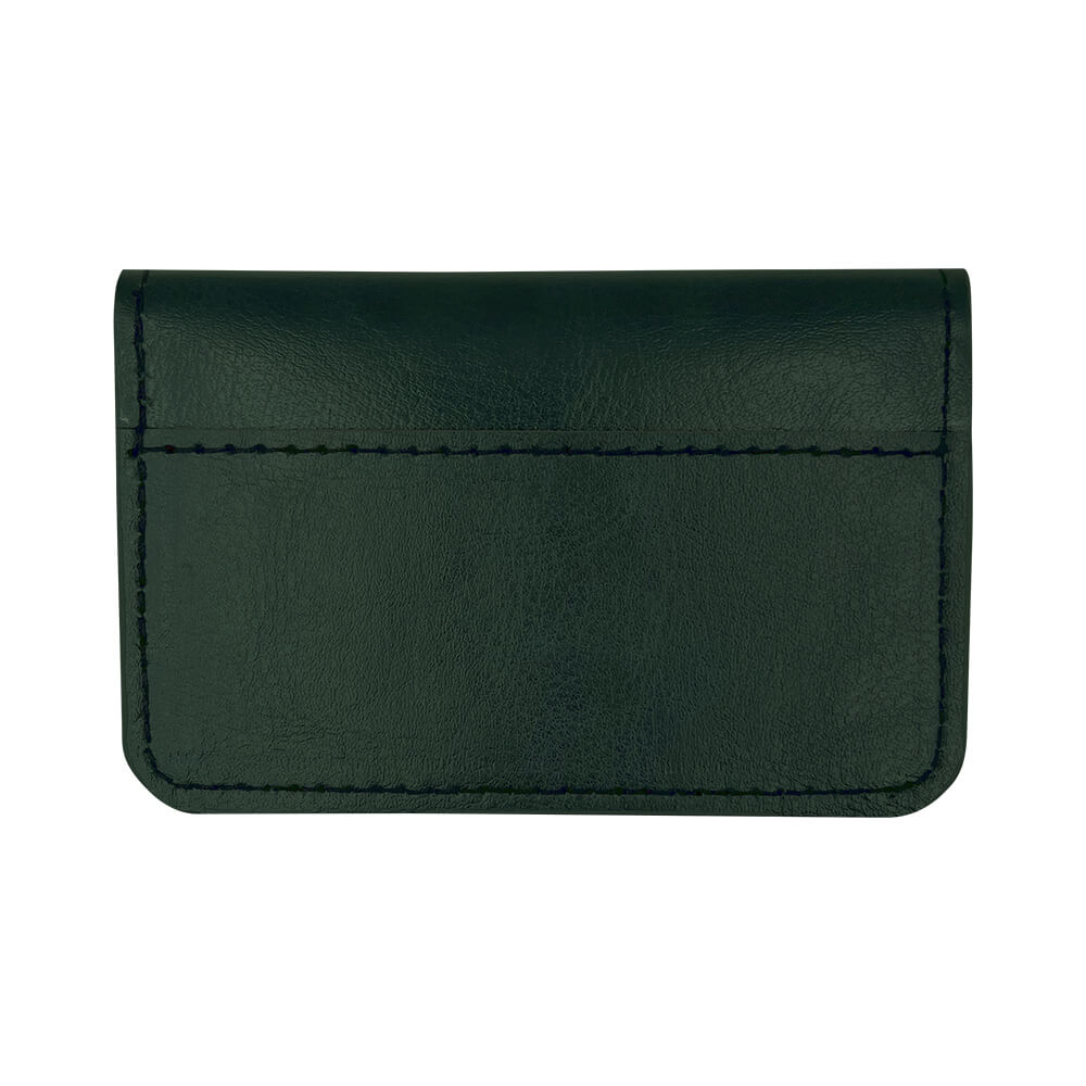 Greeful カードケース　ダークグリーン×キャメル商品画像　裏
