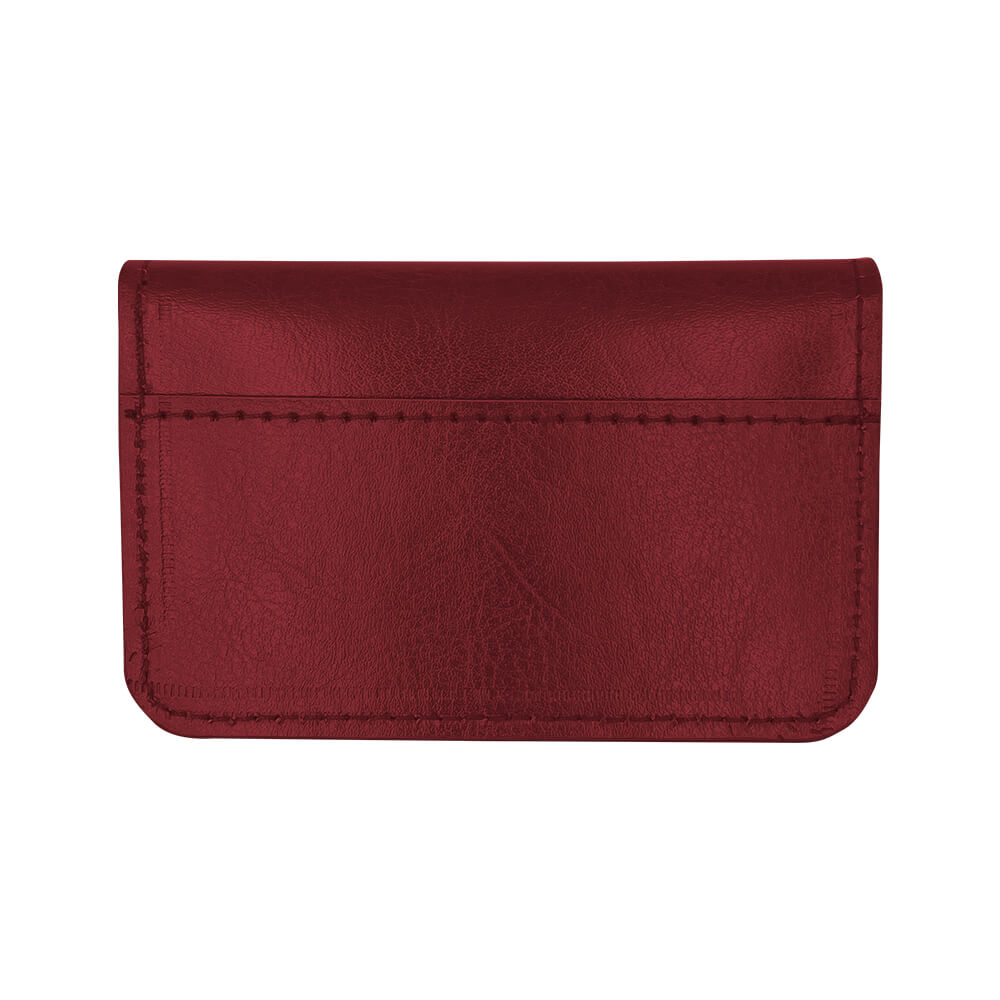 Greeful カードケース　ワイン×ブラウン商品画像　裏