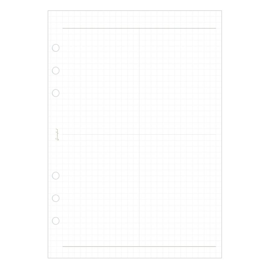 Greeful リフィルM　フリーウィークリー　中身画像裏