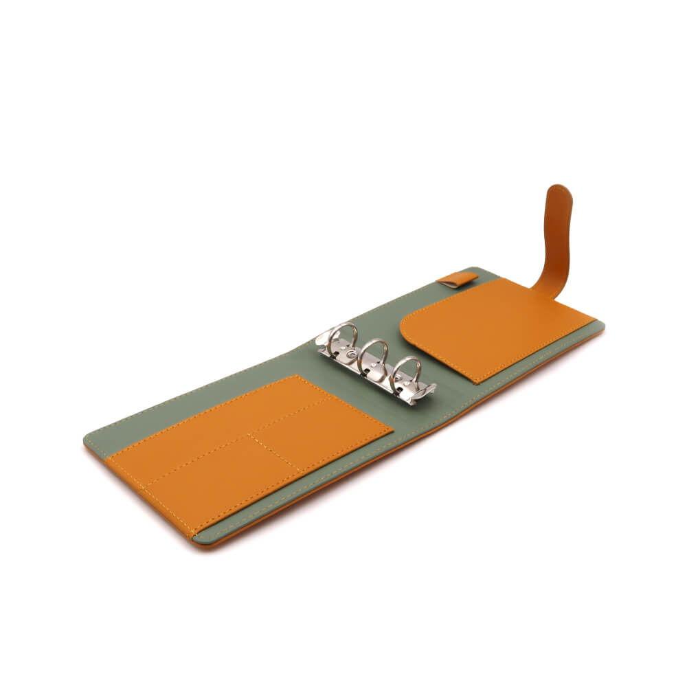 Greeful 横型システムノート Balance ライトカーキ開いた画像