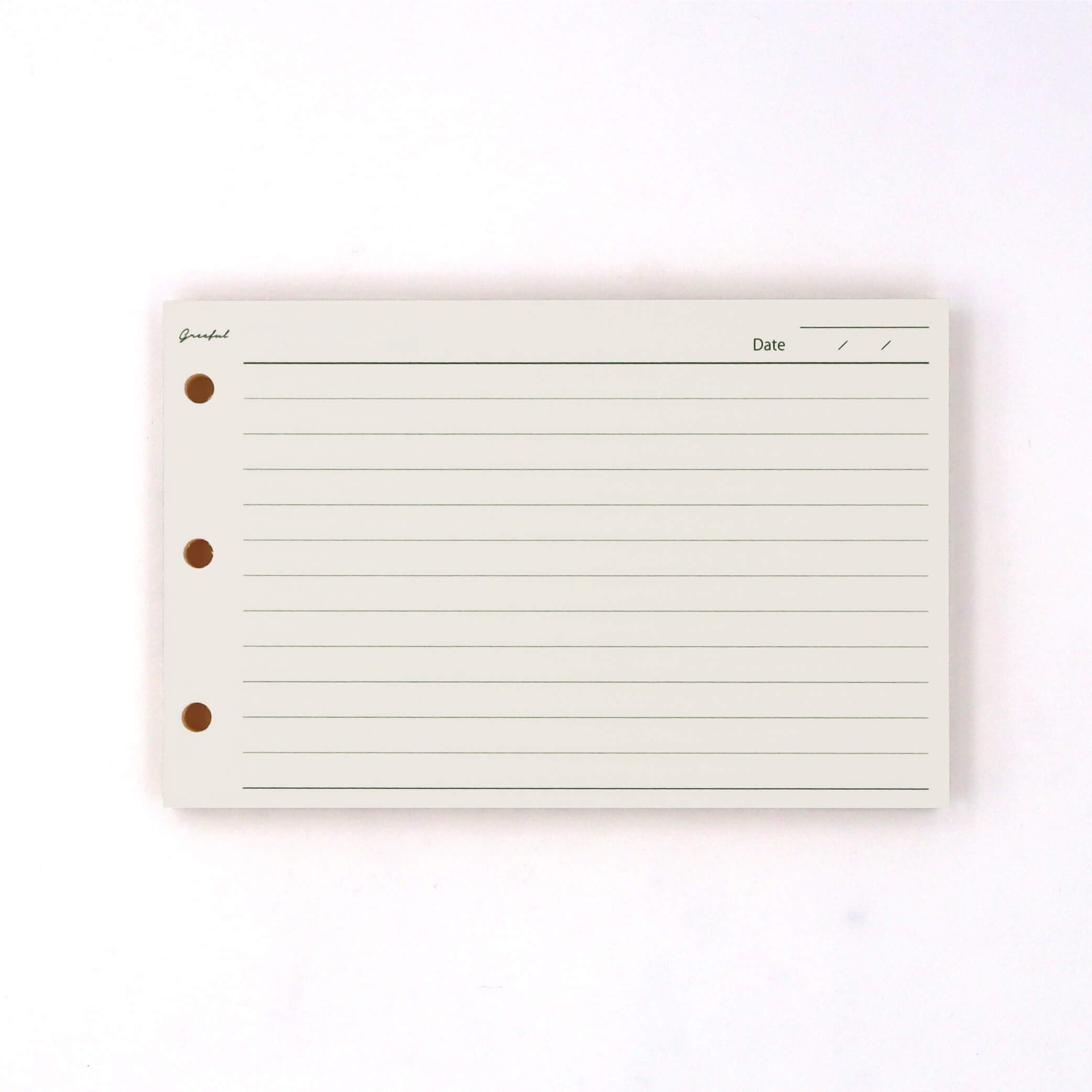 Greeful　横型リフィルB罫　商品画像　中紙