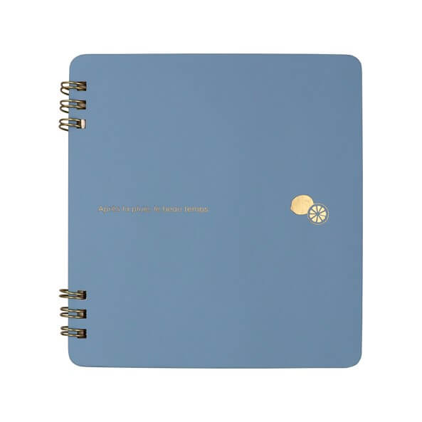 futairo　リングノート　ブルー×グレー　ブルー面　商品画像