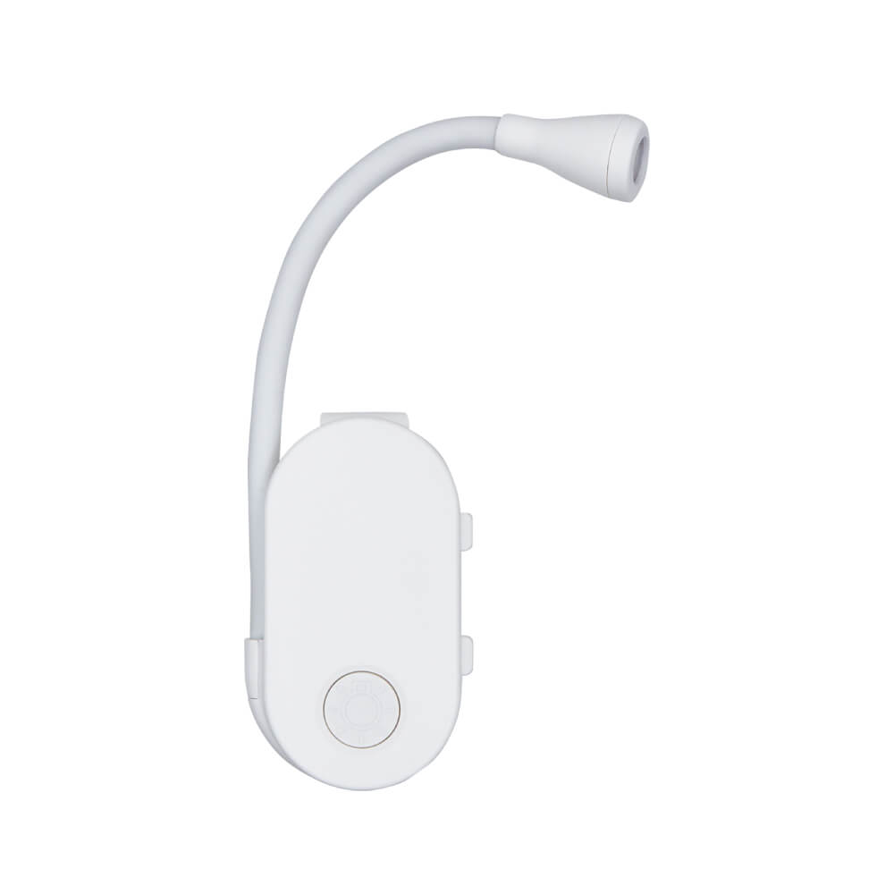 クリップオンブックライト　ホワイト　商品画像