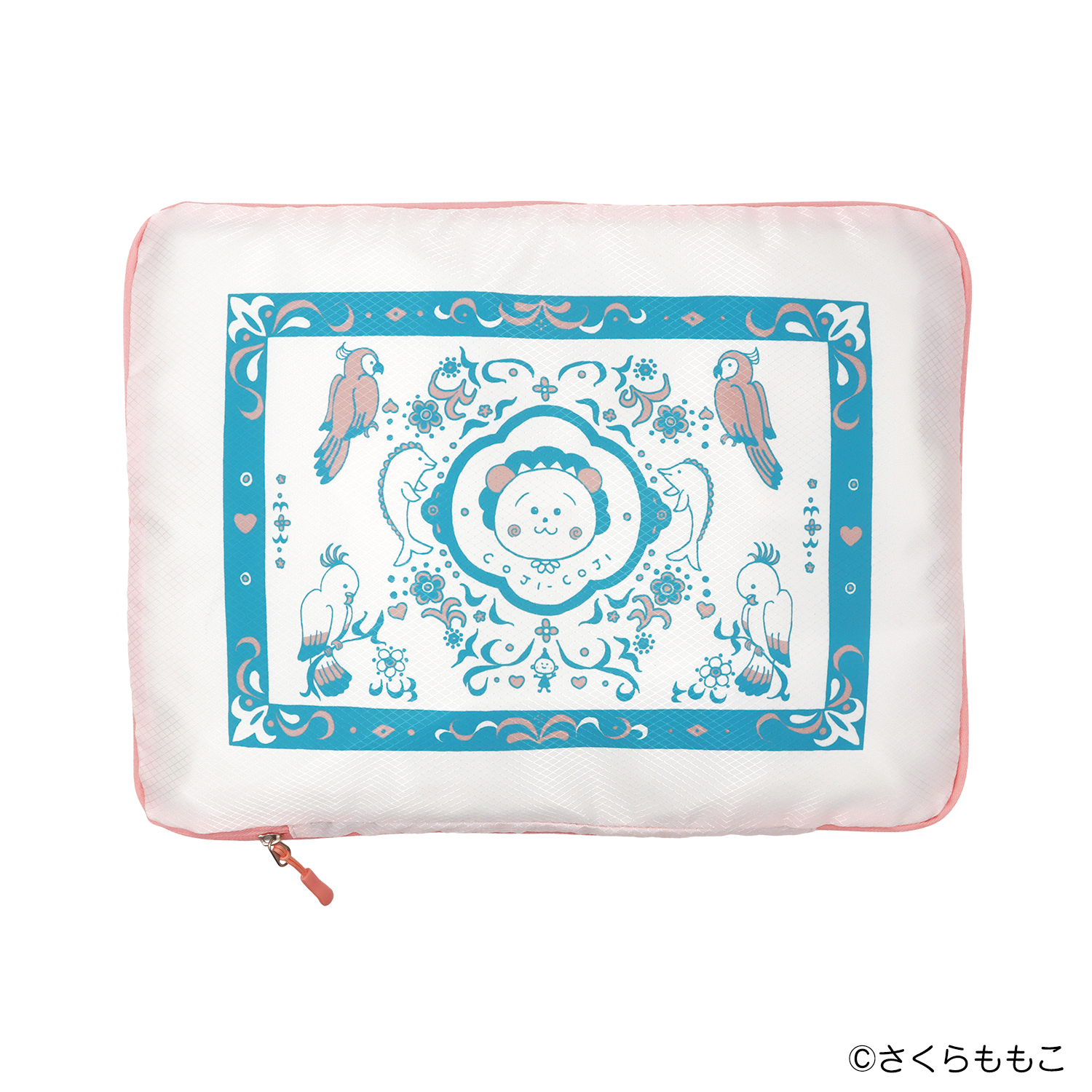 コジコジ衣類圧縮バッグ　コジコジとオウム　Lサイズ