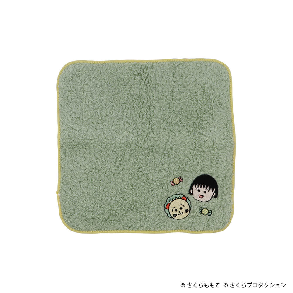 eHONTOMO　刺繍ハンカチ　まる子とコジコジ　A　商品画像