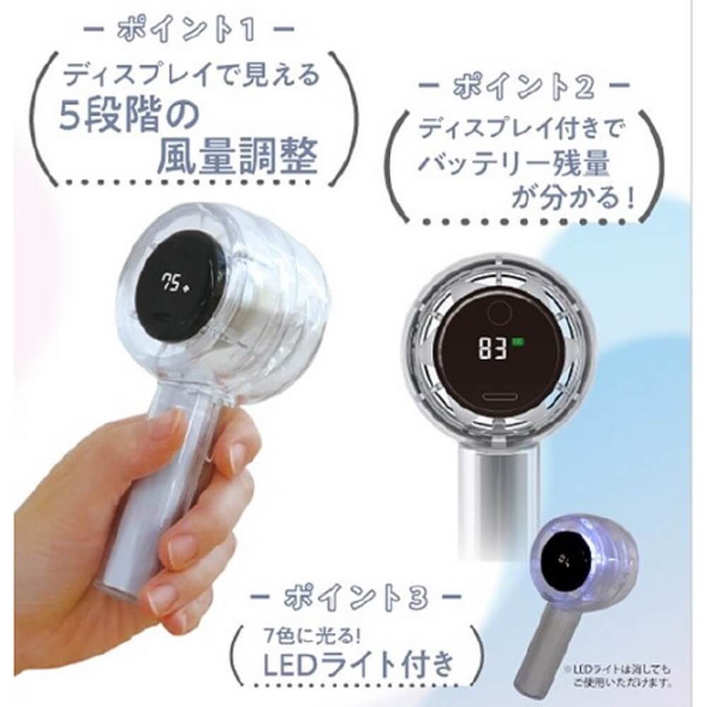 デジタルハンディファン 　商品説明画像