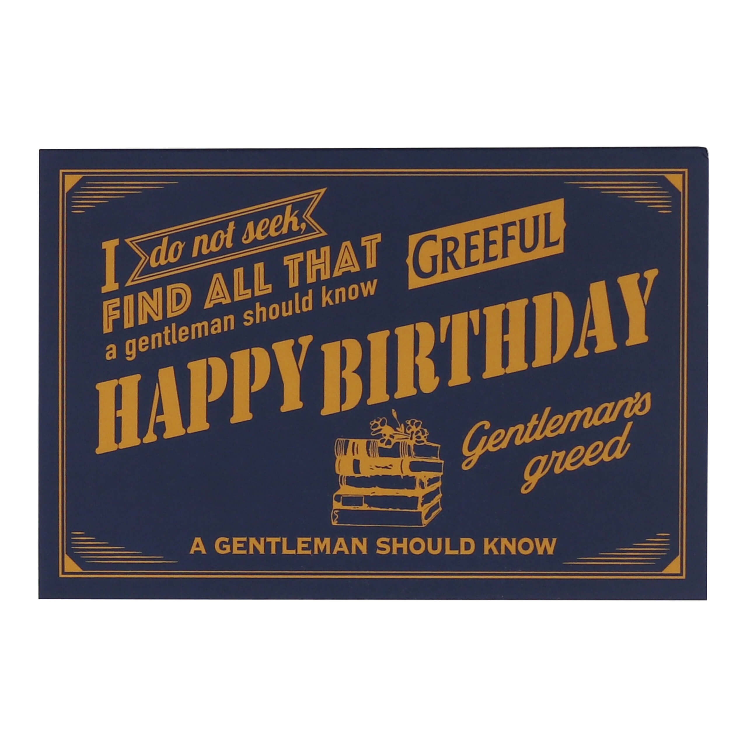 Greefulグリーティングカード M HAPPY BIRTHDAY ネイビー商品画像