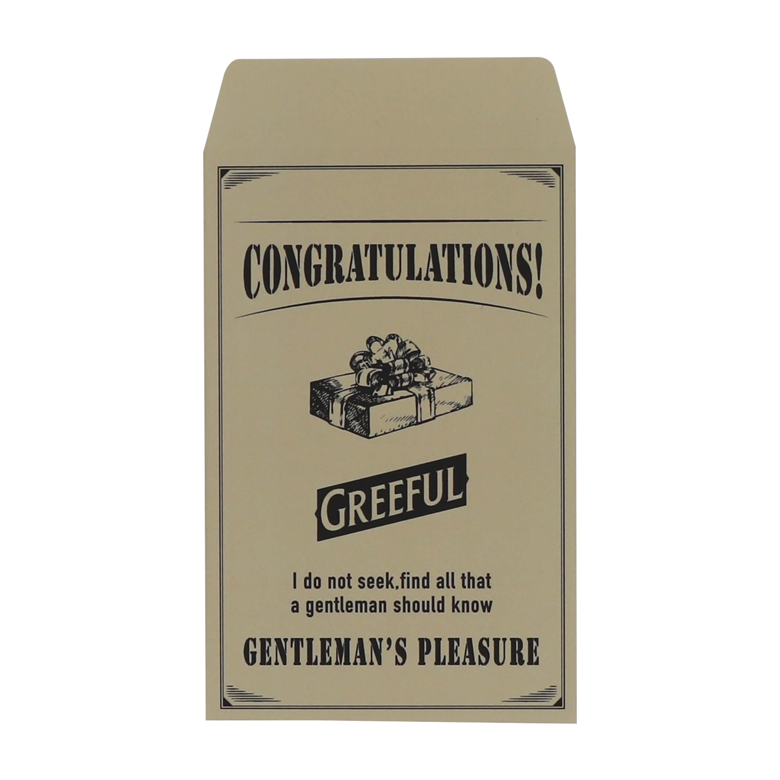 Greefulポチ袋 CONGRATULATIONS ライトベージュ商品画像